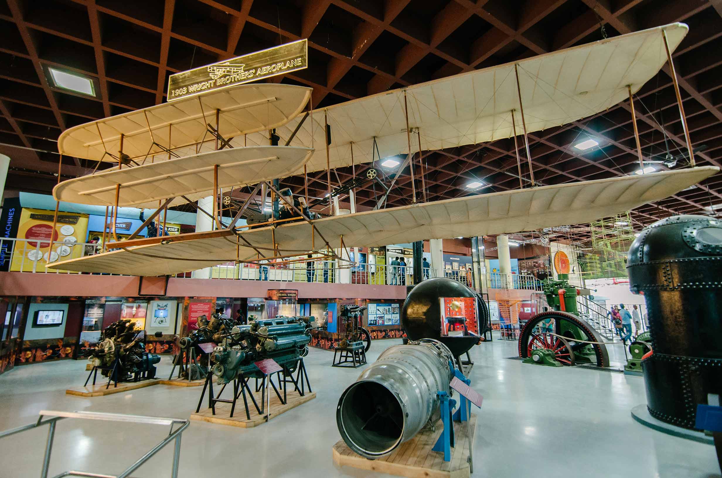 Model of 1903 Wright brothers' aircraft 