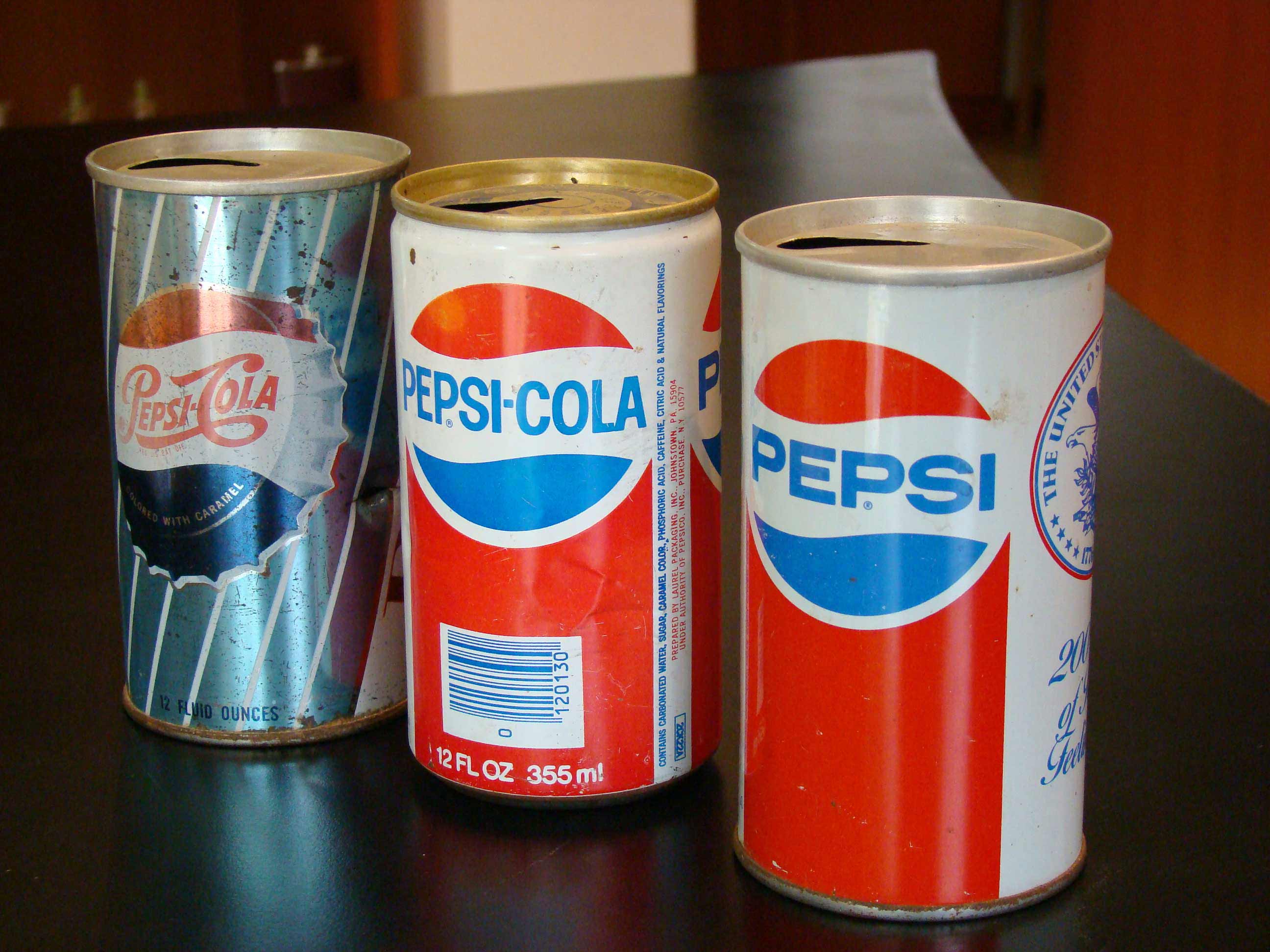 Tracing the evolution of Pepsi cans