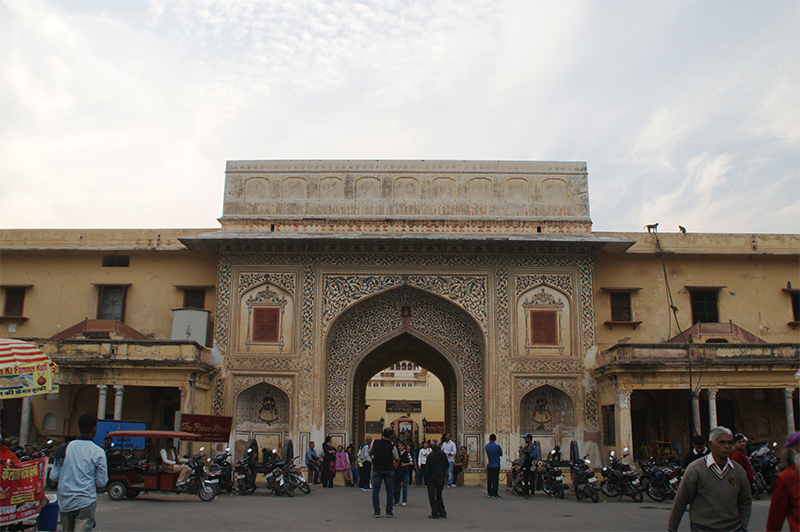 Facade of an entrance to Maharaja Sawai Man Singh II Museum 